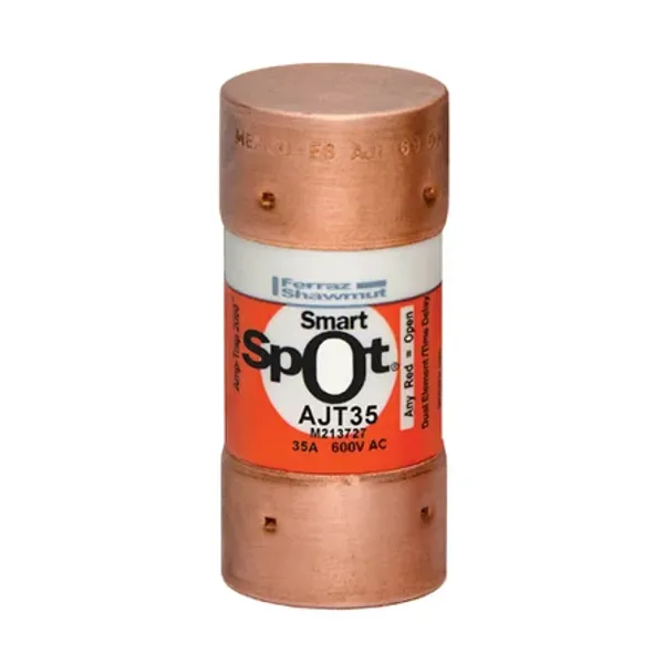 Fuse AJT - Class J - Time-delay 600VAC 400VDC 35A Ferrule SmartSpot® image 1