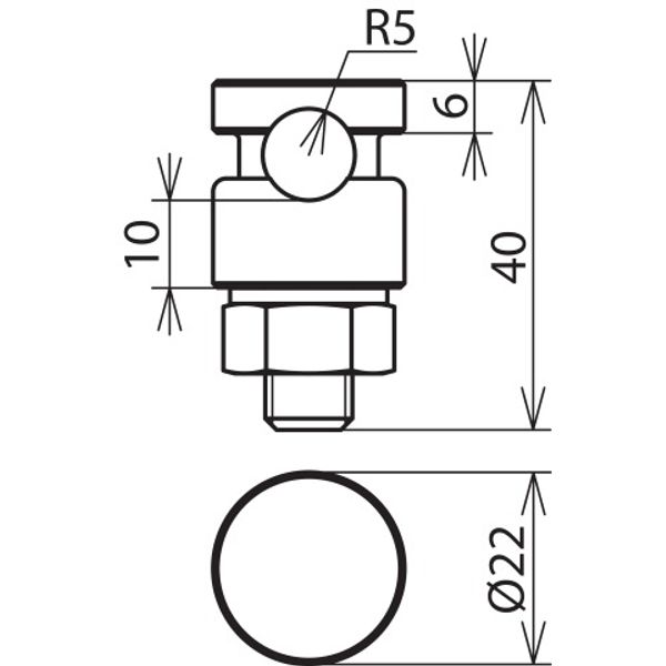 KS (clamping screw) connector StSt (V4A) one-piece w. spring washer f. image 2