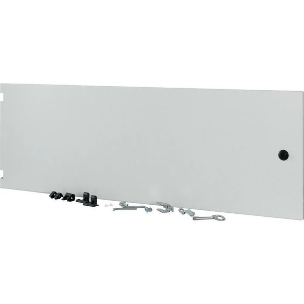 Section-width door, closed, HxW=350x1000mm, IP55, grey image 2