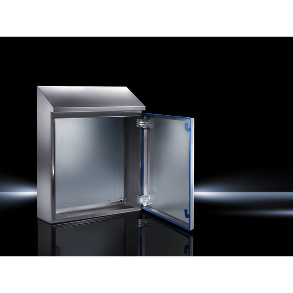 Compact enclosure, WHD: 810x650(H1)x821(H2)x300 mm, Stainless steel 1.4301 image 3