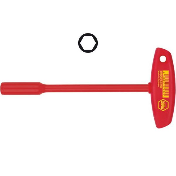 VDE T-handle hex nut driver 336 SW 8,0x200 image 1