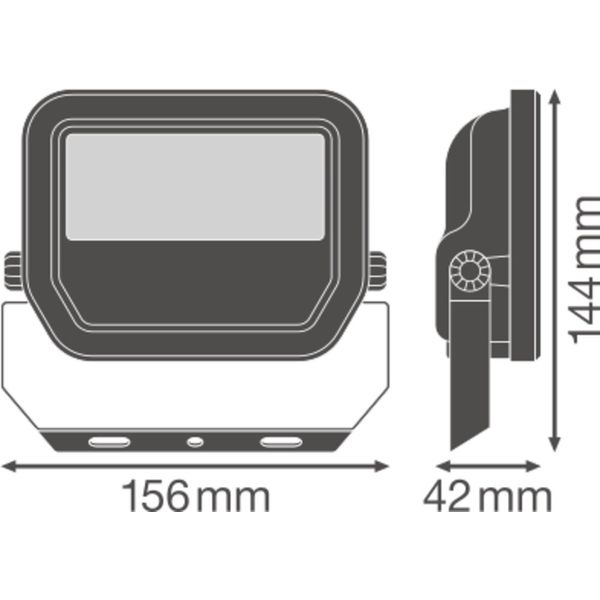 FLOODLIGHT 20 W 4000 K SYM 100 BK image 19