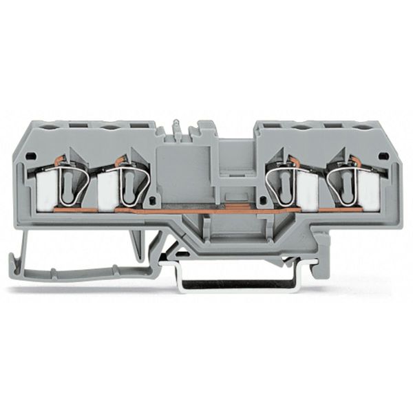 4-conductor through terminal block 4 mm² center marking black image 1