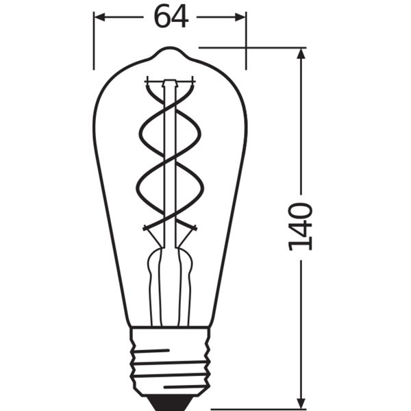 Vintage 1906® LED EDISON 4W 820 Gold E27 image 8