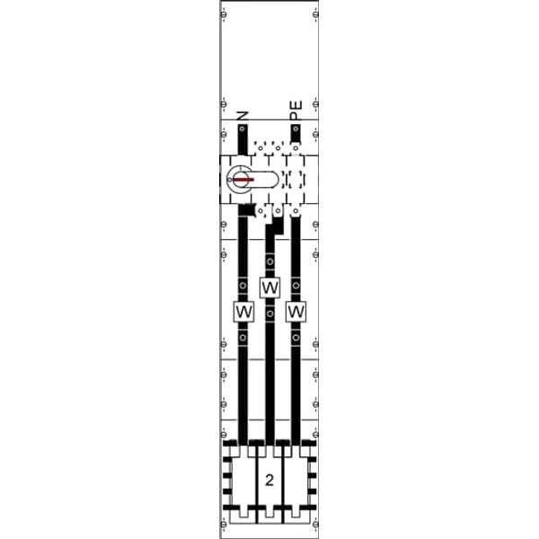 KA4078 CT meter panel, Field width: 1, Rows: 0, 1350 mm x 250 mm x 160 mm, IP2XC image 7