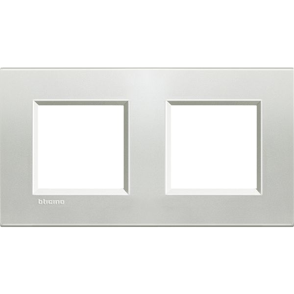 LL - COVER PLATE 2X2P 71MM SILVER image 2