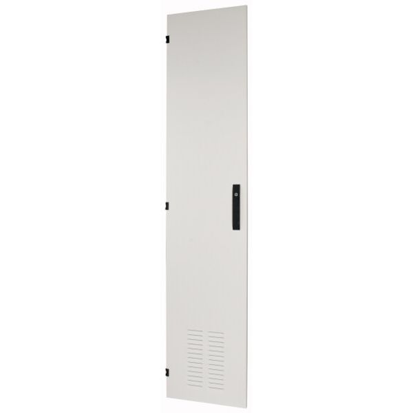 Section wide door, ventilated, left, HxW=2000x425mm, IP42, grey image 1