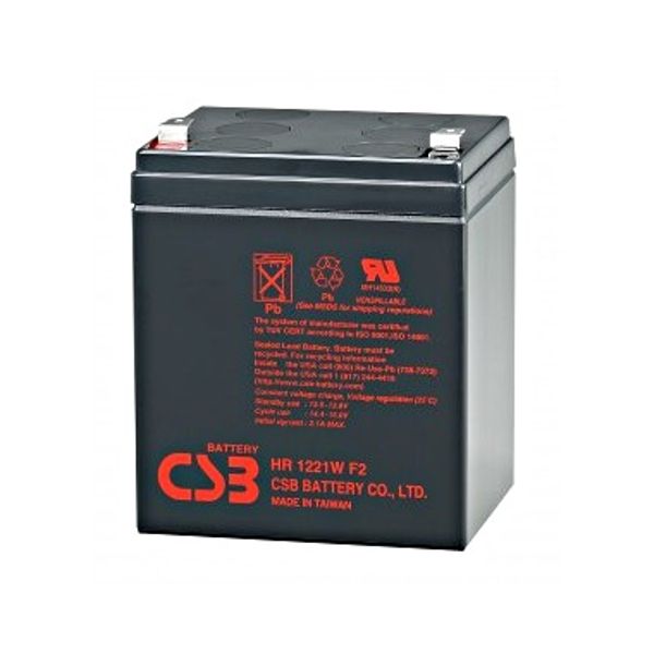 Replacement battery AGM 12V/21W 5Ah f. USSD500PD / USSD600PD image 1