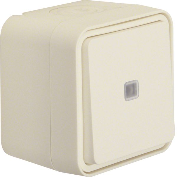 Control change-over switch surface-mounted, W.1, polar white image 1