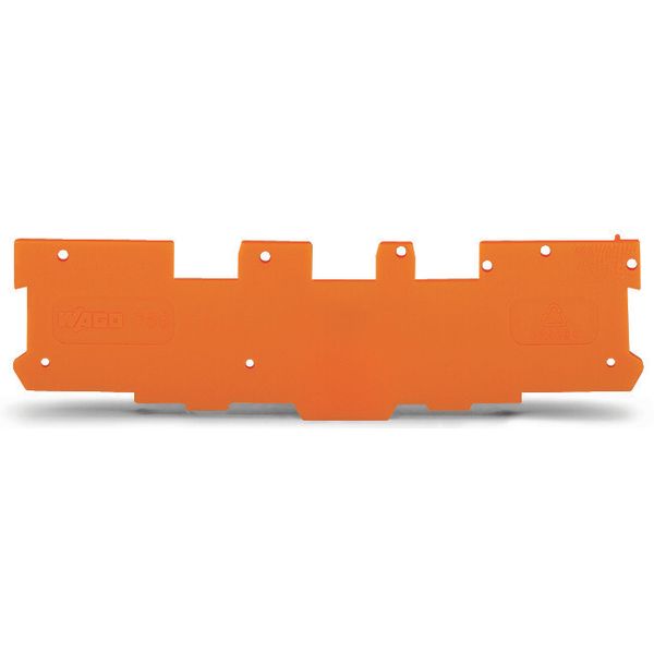 End and intermediate plate 1.1 mm thick orange image 1