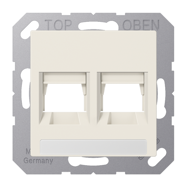 Centre plate for MJ IF f. 2 socket A1569-2NAWE image 1