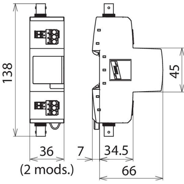 Surge arrester DEHNvario 3in1 solution for analogue camera systems image 2