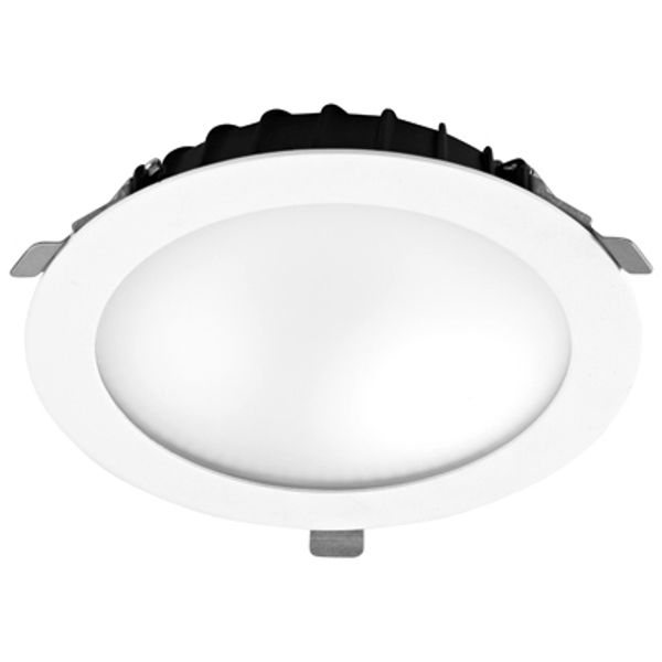 Downlight Vol ø205 mm 16.8W LED warm-white 3000K CRI 80 81.2º ON-OFF White IP54 1934lm image 1