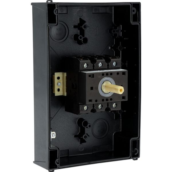 Main switch, P3, 63 A, surface mounting, 3 pole, STOP function, With black rotary handle and locking ring, Lockable in the 0 (Off) position image 32