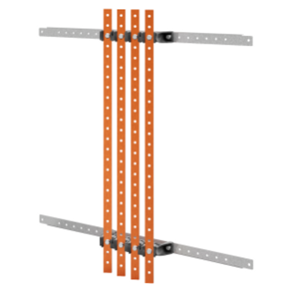 PAIR OF BUSBAR-HOLDER - FOR FLAT BUSBARS 30x10 - 630A - FOR STRUCTURES D=300 - STRUCTURES L=850 - FOR QDX 630L image 1