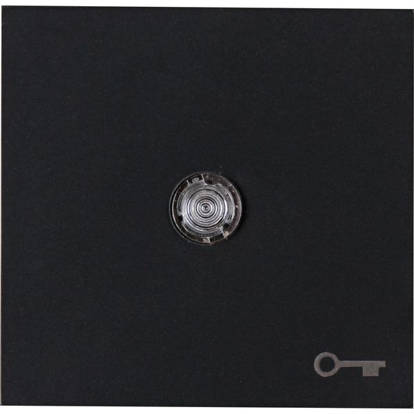 HK07 - Flächenwippe mit Linse und Symbol "Schlüssel", Farbe: schwarz matt image 1