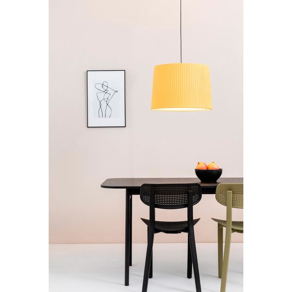 SAMBA BLACK PENDANT LAMP E27ø500*350 YELLOW LAMPSH image 2