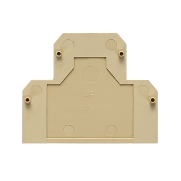 End plate (terminals), 50 mm x 1.5 mm, beige image 1