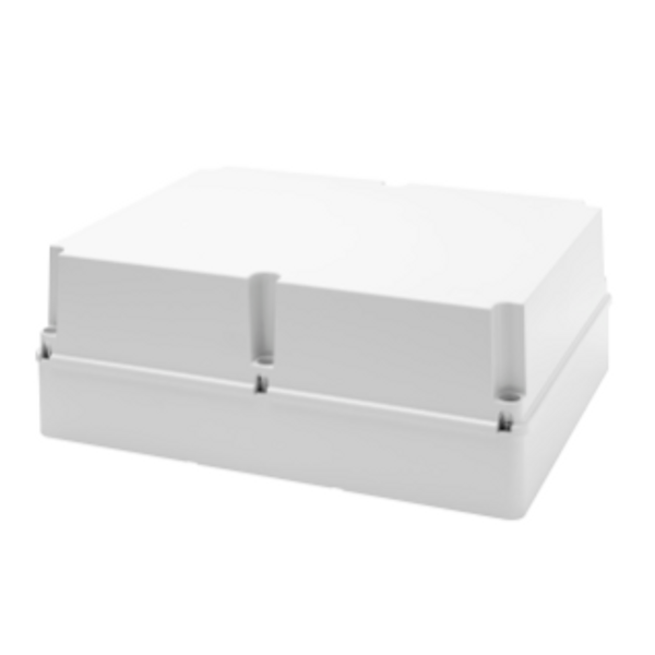 JUNCTION BOX WITH DEEP SCREWED LID - IP56 - INTERNAL DIMENSIONS 460X380X180 - SMOOTH WALLS - GREY RAL 7035 image 1