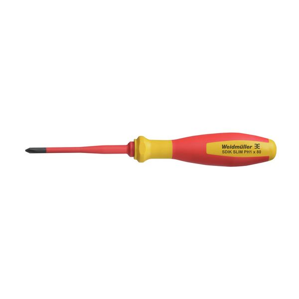Crosshead screwdriver, Form: Crosshead, Size: 1, Blade length: 80 mm image 1