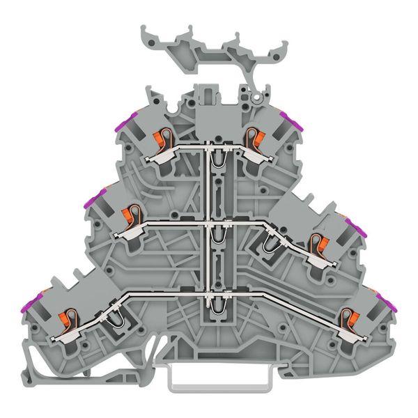 Triple-deck terminal block image 1