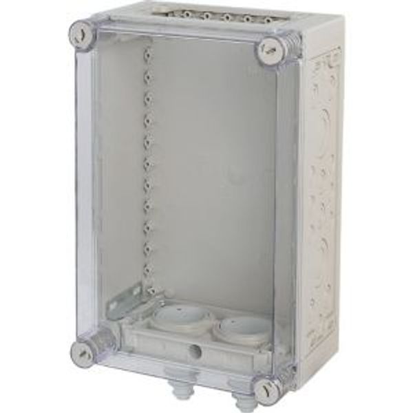 Panel enclosure, with gland plate and cable glands, HxWxD=375x250x175mm image 2