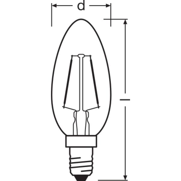 Vintage 1906® LED CLASSIC B 12 1.5 W/2400 K E14 image 4