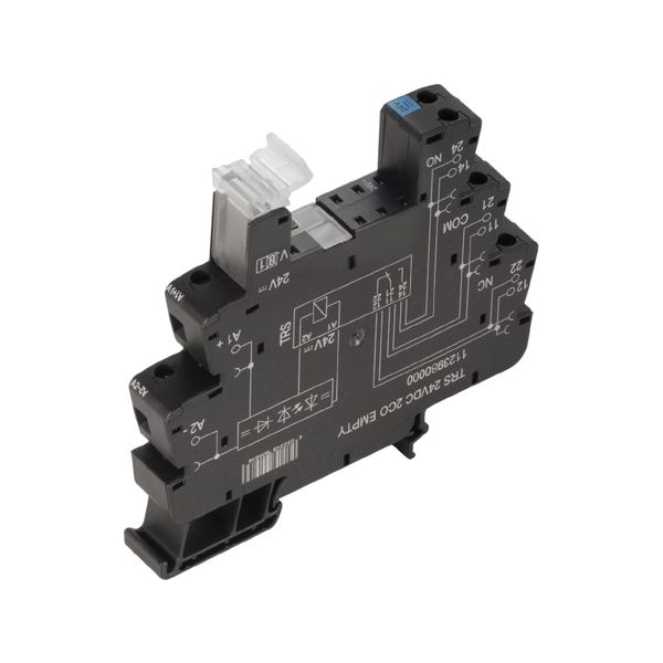 Relay socket, IP20, 230 V AC ±10 %, Rectifier, RC element, 2 CO contac image 1