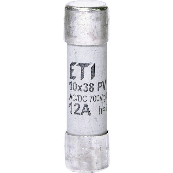 Fuse link, CH10x38 gR 12A/700V AC/DC image 1