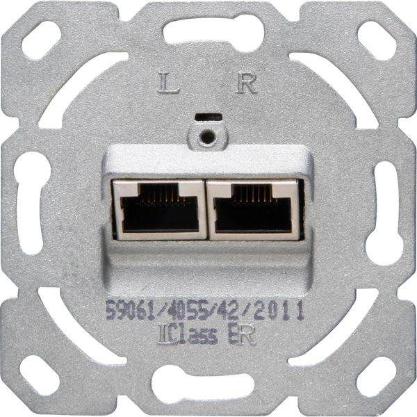 telephone socket CAT6 2x8 p. image 1