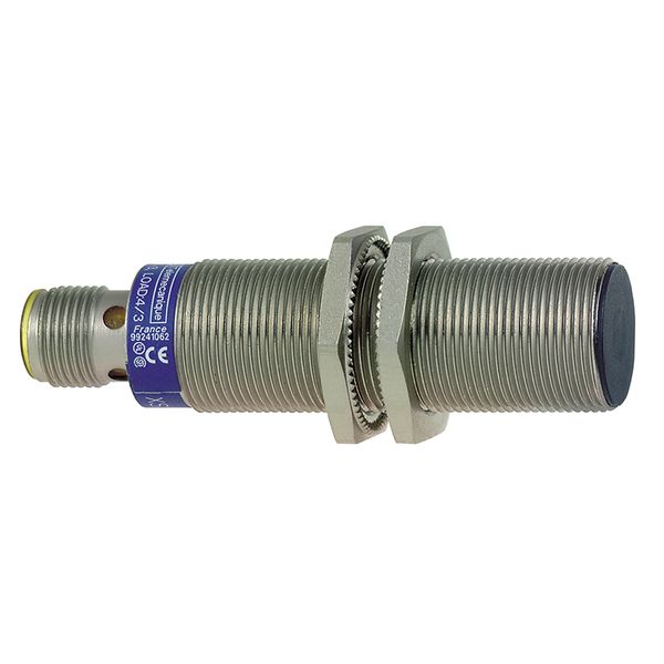 Inductive proximity sensors XS, inductive sensor XS1 M18, L72mm, brass, Sn5mm, 24...240VAC/DC, 1/2" image 1