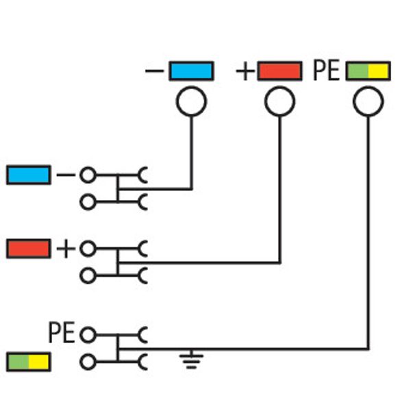 2000-5457 4-conductor sensor supply terminal block; with ground contact; with colored conductor entries image 5