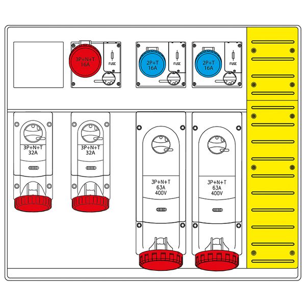 PLUG 16A 2P+E 6h IP66/IP67/IP69 200-250V image 3