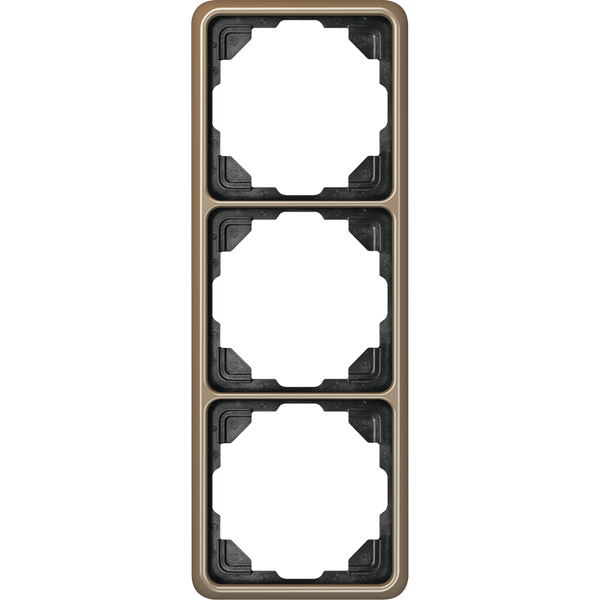 3-gang frame, bronze CD583GB image 1