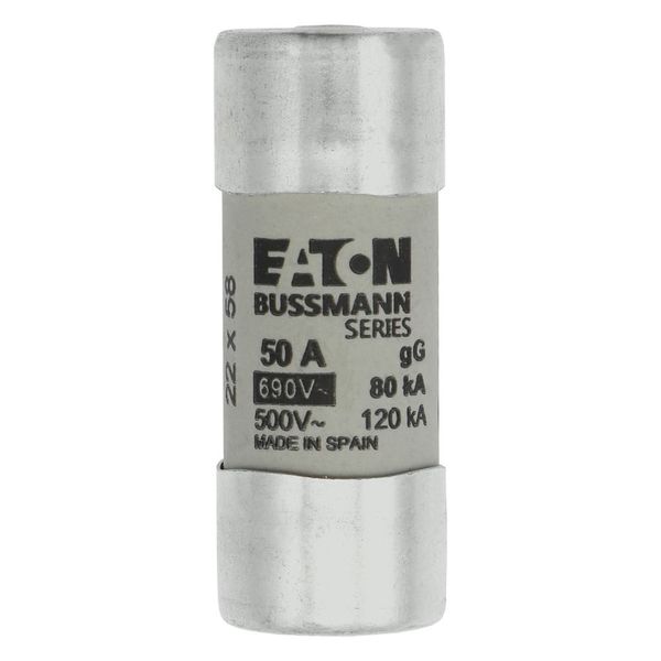 Fuse-link, LV, 50 A, AC 690 V, 22 x 58 mm, gL/gG, IEC, with striker image 7