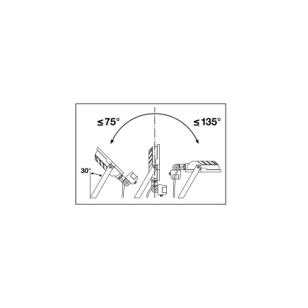 FLOODLIGHT COMPACT SENSOR 10W 840 SYM 100 BK image 9