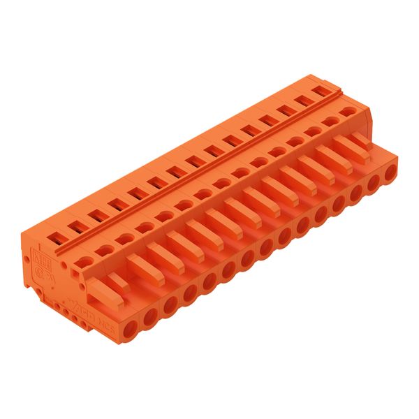 1-conductor female connector CAGE CLAMP® 2.5 mm² orange image 1