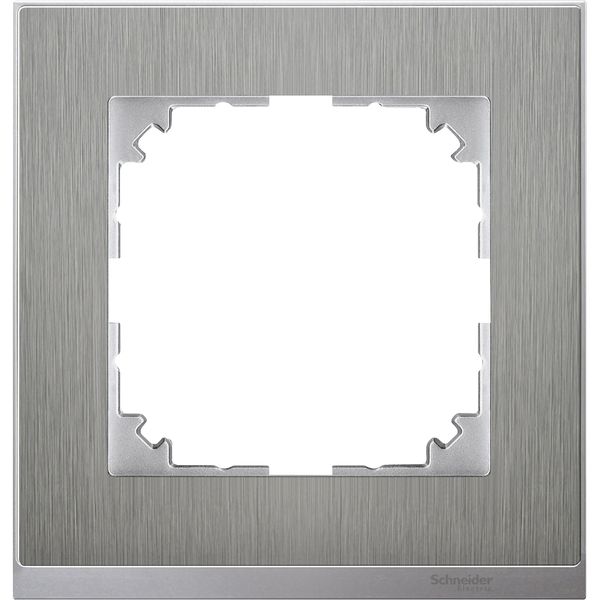 M-Pure Decor frame, 1-gang, stainless steel image 3