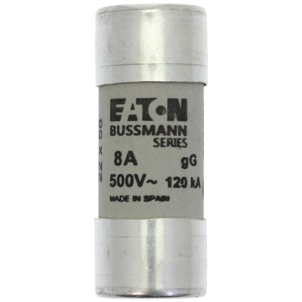 Fuse-link, LV, 8 A, AC 690 V, 22 x 58 mm, gL/gG, IEC image 2