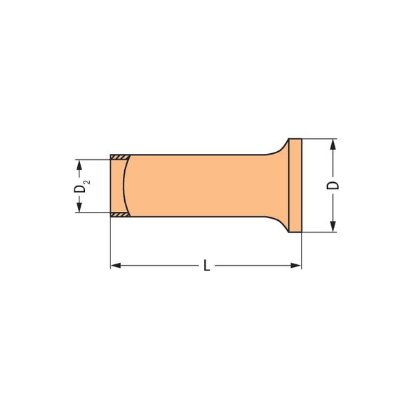 Ferrule Sleeve for 50 mm² / AWG 1 uninsulated image 5
