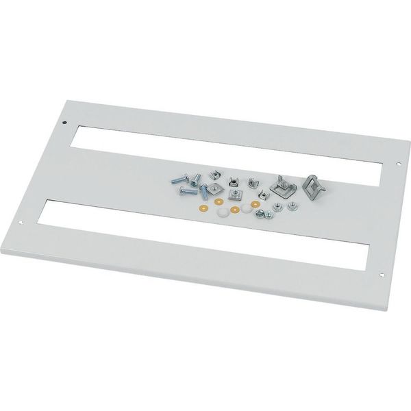 Front cover, +mounting kit, for FAZ, vertical, HxW=400x600mm, grey image 2