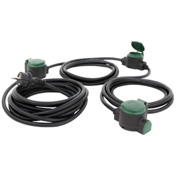 Garden Extension Cable - 10m - 3 Contact Points each 2.5m image 1