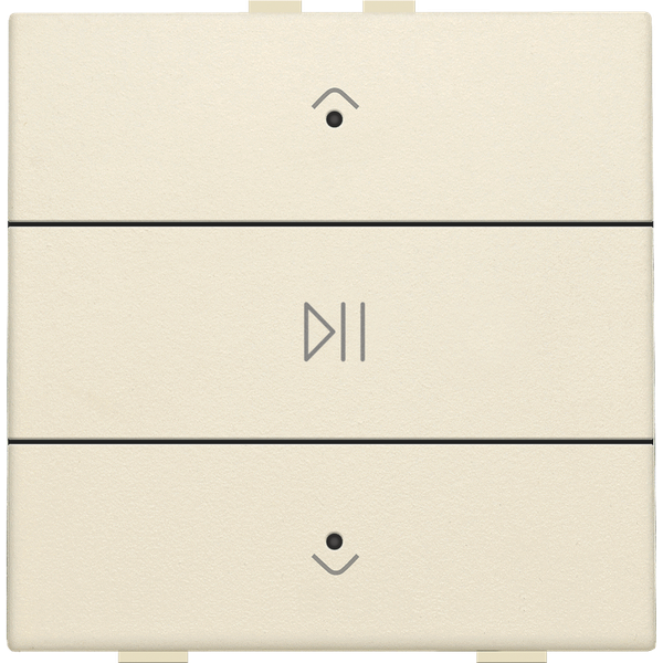 Single audio control with LEDs for Niko Home Control, cream image 3