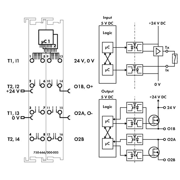 Fail-safe 4/2 channel digital input/output 24 VDC 10 A yellow image 4