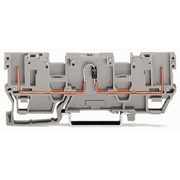 2-pin component carrier block with 2 jumper positions with diode 1N400 image 1