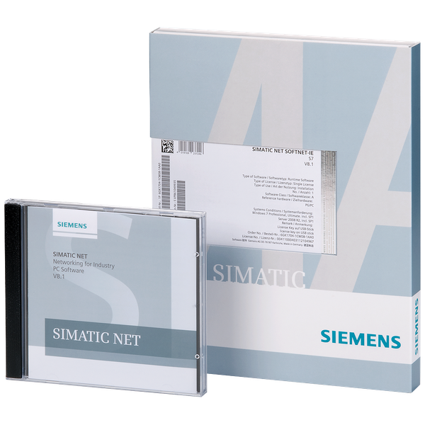 SIMATIC NET HARDNET-IE S7 V16 SW for S7-, open communication; OPC, PG/OP communication, Configuration software; up to 120 connections; Floating  6GK1716-1CB16-0AK0 image 2