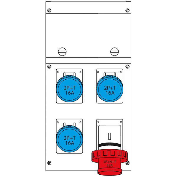 SURF.MOUNT.DISTRIBUTION ASSEMBLY BLOCK4 image 1