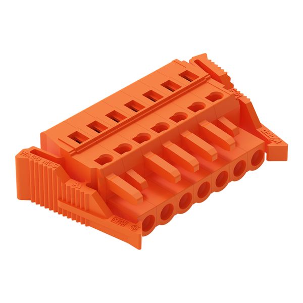 1-conductor female connector CAGE CLAMP® 2.5 mm² orange image 1