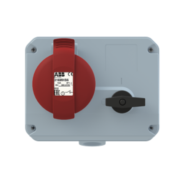 316MHS6 Industrial Switched Interlocked Socket Outlet image 4