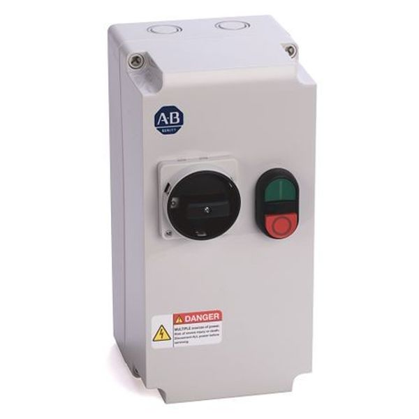 Allen-Bradley, 103C-09LD-CB25X-1M, Enclosed Starter, 1.6 - 2.5 A, 110V 50Hz / 120V 60Hz Control Voltage, Start-Stop (Multi-Function Button) image 1